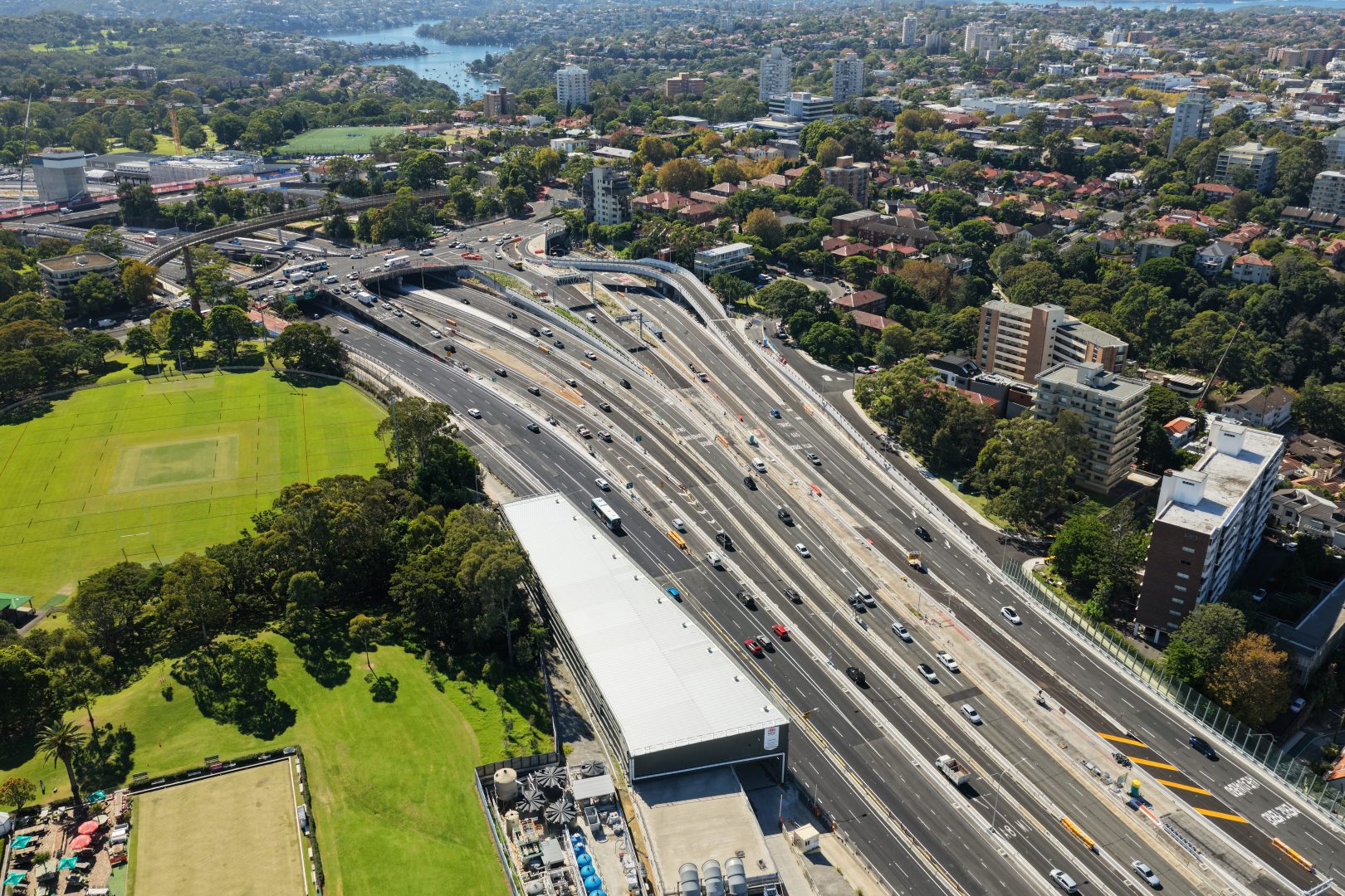 View north Ridge St to Ernest St. Image: CPB Contractors