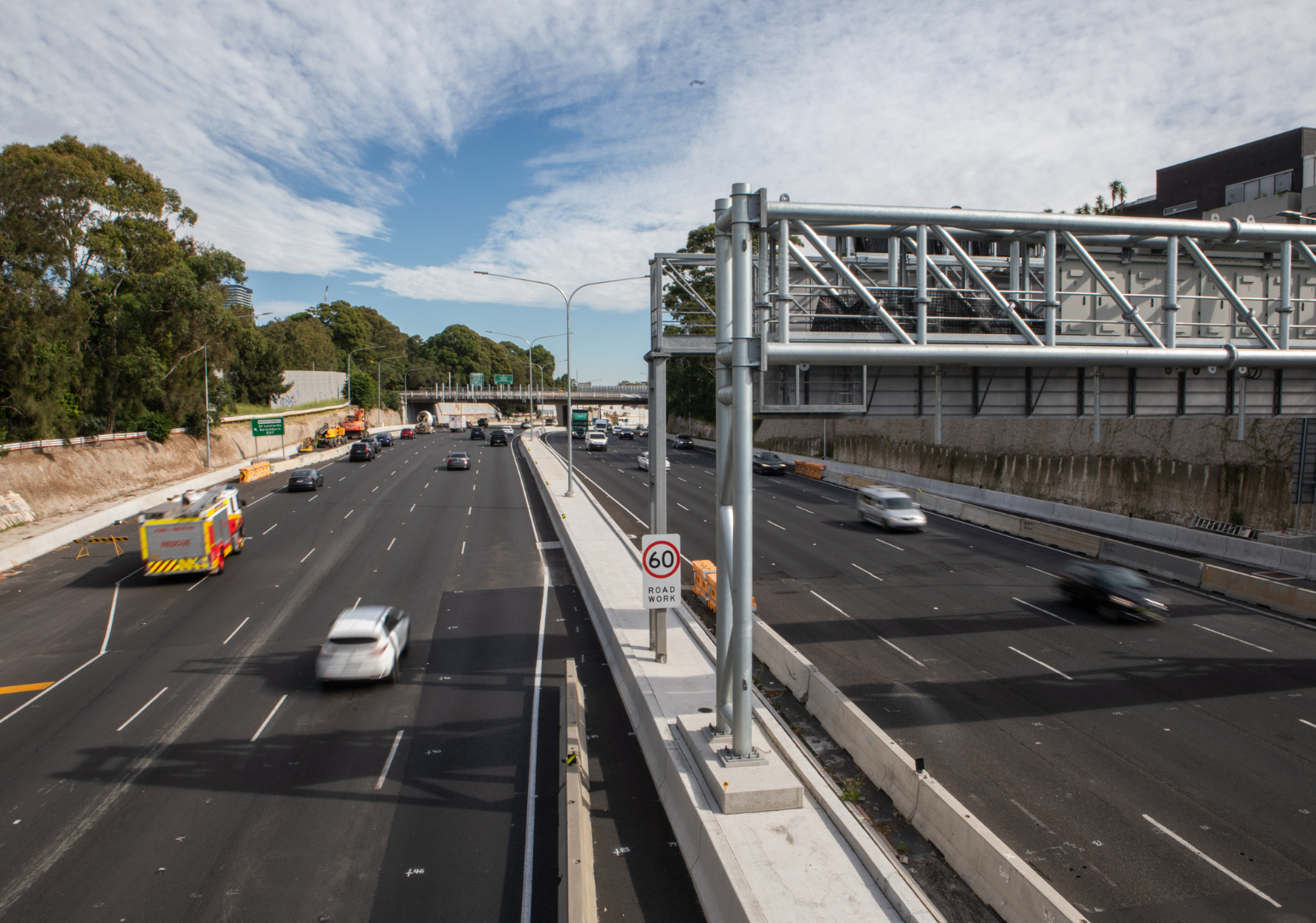 View north from Miller Street Bridge. Image: CPB Contractors