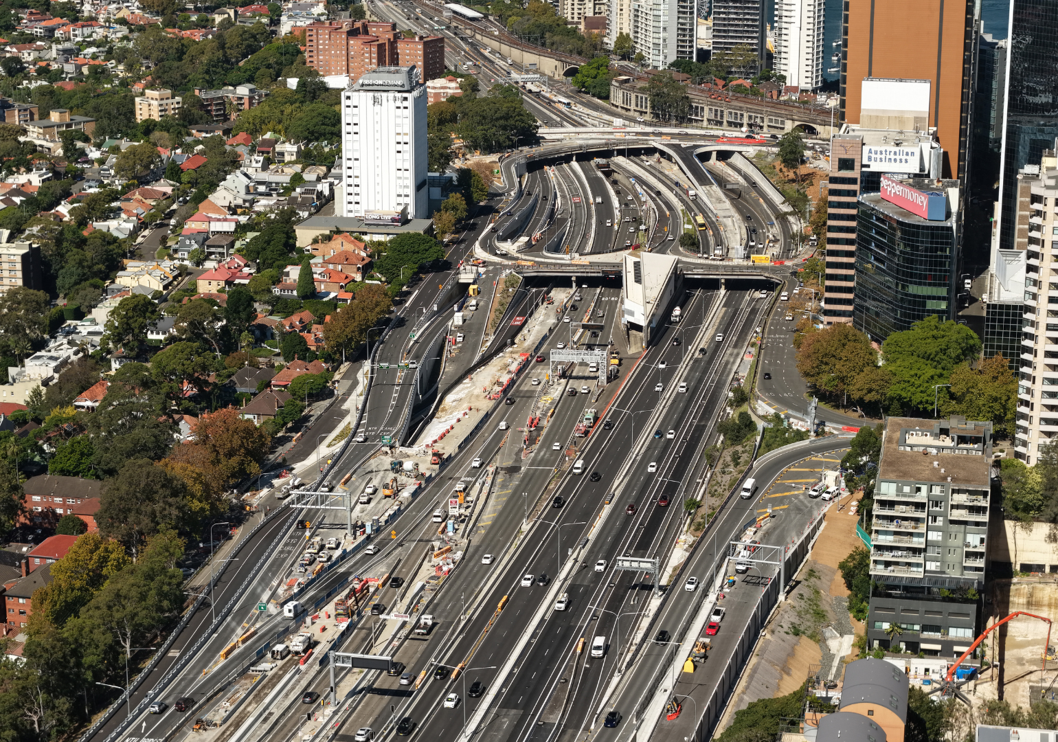 View south from Berry on ramp. Image: CPB Contractors