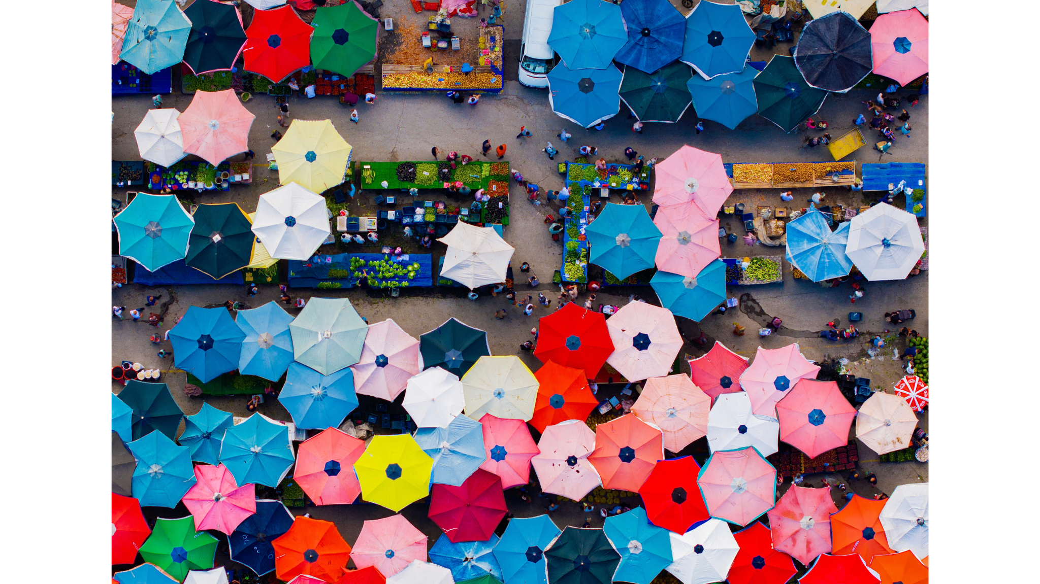 Fatih Yilmaz Colorful Umbrellas in The Market Niğde Turkey