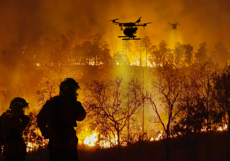 Swarm bodies: why drone fleets are the future of firefighting