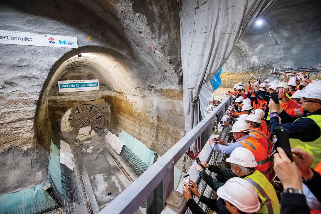 TBM Mabel breaks through under Victoria Cross Station