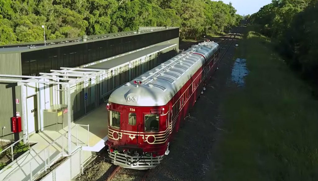 You can ride on the world's first solar-powered train in Byron Bay