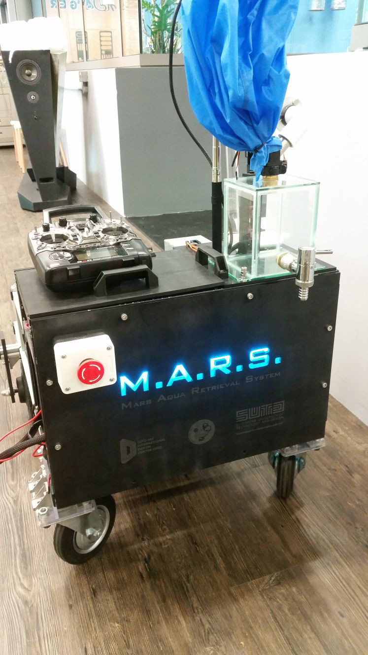 experimental rover to mine water from Mars made by Gilmour Technologies