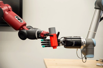 The robotic hand mimics human fingertips and is equipped with several sensory receptors that respond to changes in the environment. Credit: Florida Atlantic University