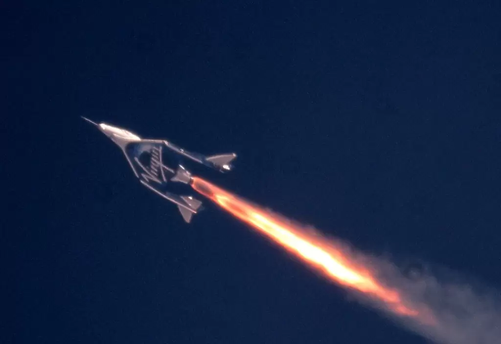 Virgin Galactic’s SpaceShipTwo makes its first flight into the mesosphere