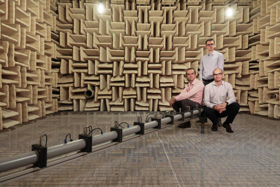 acoustic device to cancel sound waves