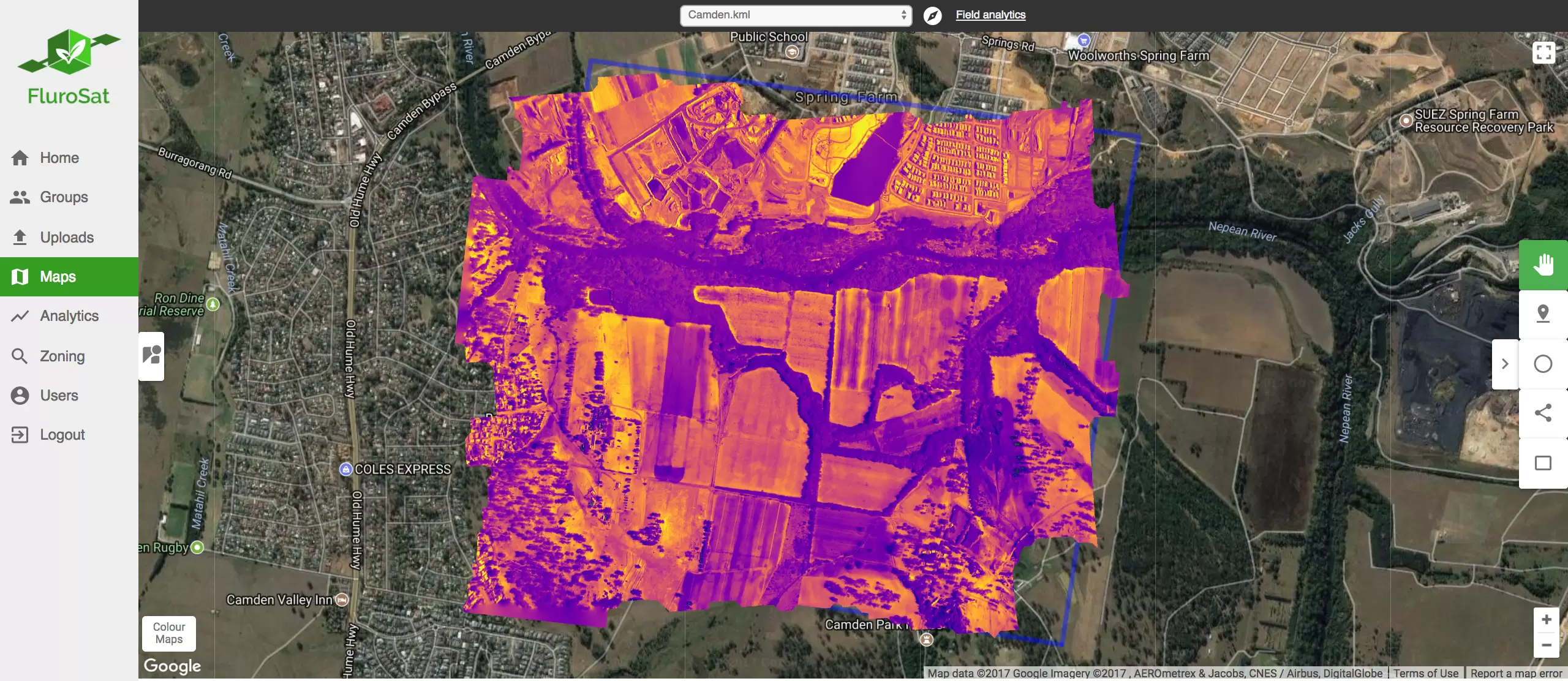 agtech startup FluroSat