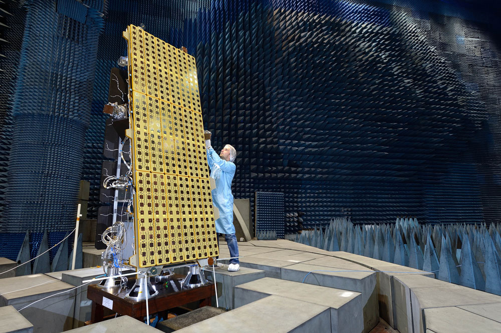 NovaSAR-1 satellite being tested