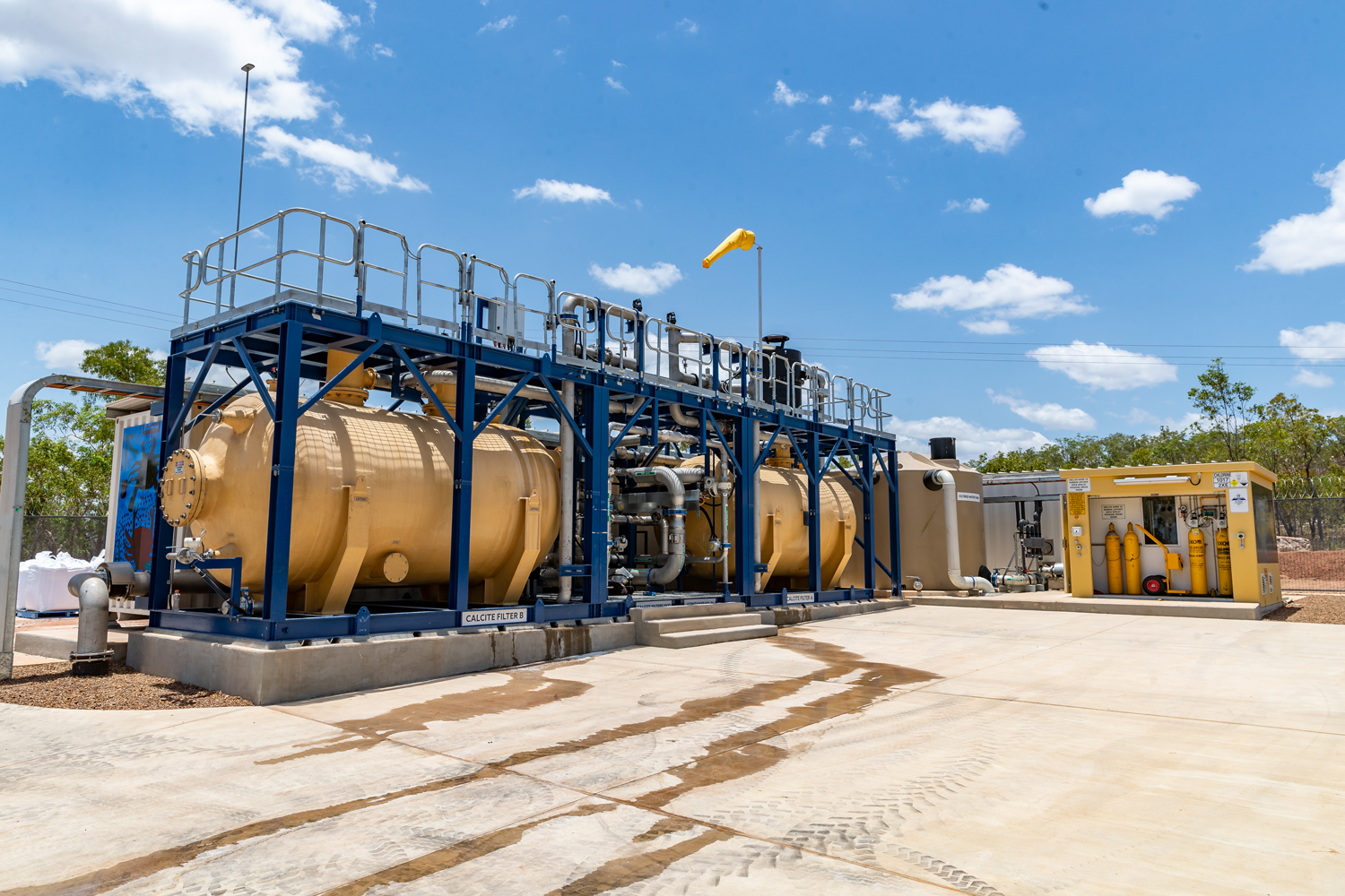 portable water treatment plant at Borroloola