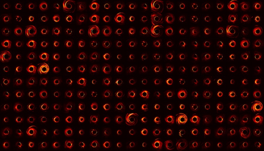 simulations of what the world's first image of a black hole might look like 