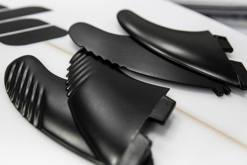 3D-printed surf fins.