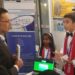 Max Weir explains his invention to Australian High Comissioner to Malaysia Andrew Goledzinowski in Kuala Lumpur