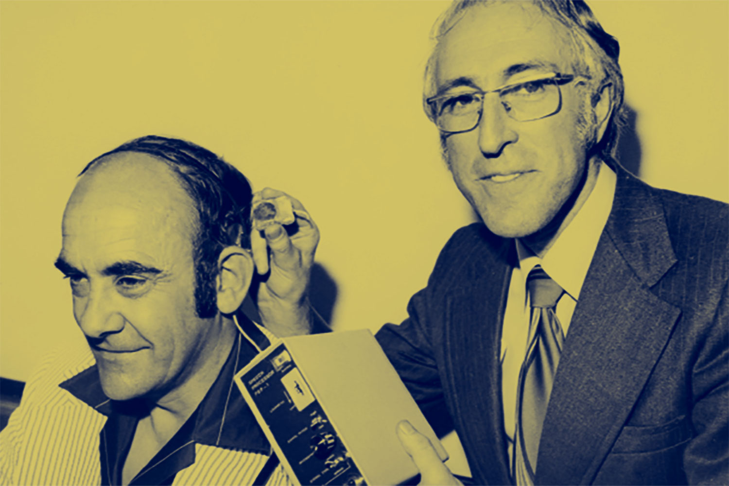 Graeme Clark and the first Cochlear implant recipient