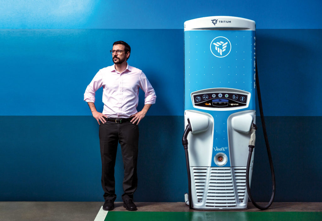 Tritium founder Paul Sernia makes electric vehicle charging stations