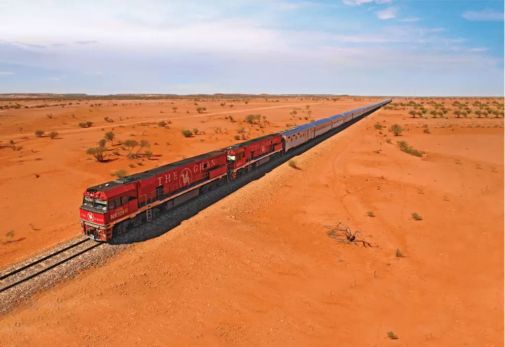 the Adelaide to Darwin railway aka The Ghan