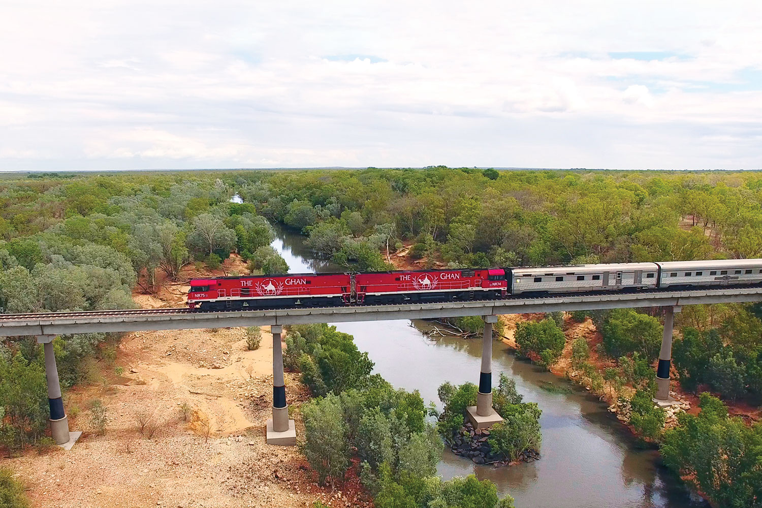 The Ghan over the Katherine River, NT