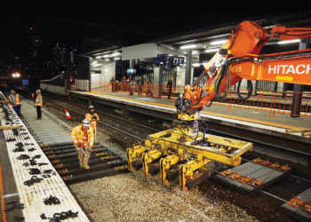 recycling plastic waste into railway sleepers