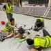 UNSW undergrad team flies the Australian flag at the International Robotics Competition