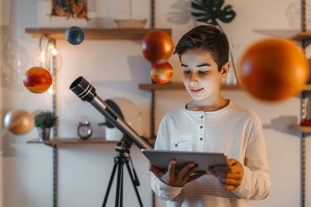 Budding astronauts can take a virtual tour of the NASA’s online tours of the Langley Research Center.