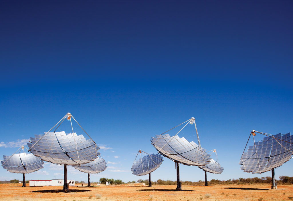 Green energy generated through solar arrays could form the basis of a new export industry.