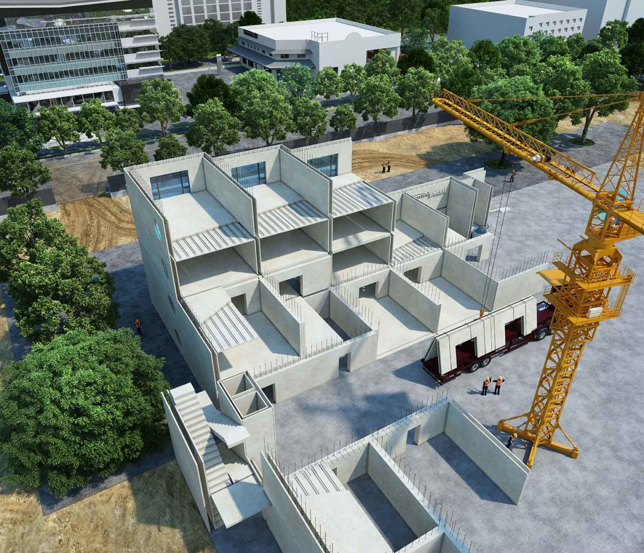 Precast Double Wall brings efficiencies to building projects create