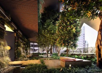 Paragon will undoubtedly become known for its urban forest that incorporates tall, dense trees into its design to reduce noise and create a quiet escape.