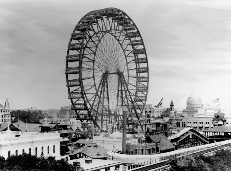 The original Chicago Ferris Wheel.