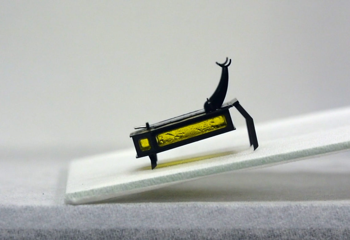 Meet RoBeetle, a tiny, fuel-powered crawling robot