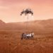 An illustration of NASA’s Perseverance rover landing safely on Mars. (Image: NASA/JPL-Caltech)