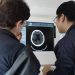 A doctor and radiographer inside Melbourne's stroke ambulance