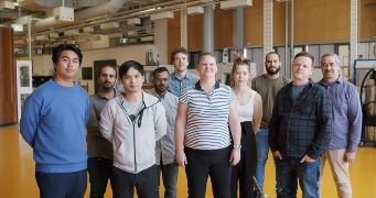 Professor Fox with her team