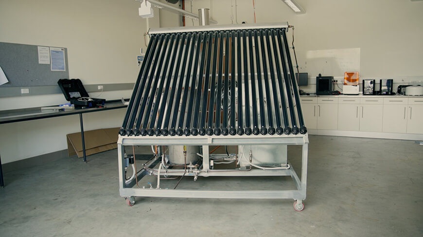 The water treatment unit is small enough to fit on a residential home. (Image: Edith Cowan University)