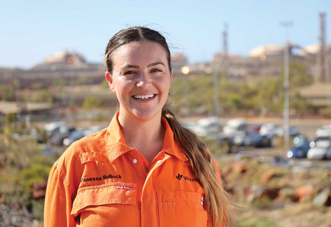 Woodside pigging engineer Vanessa Bullock.