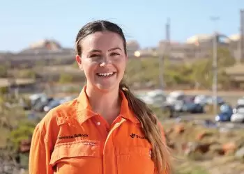 Woodside pigging engineer Vanessa Bullock.