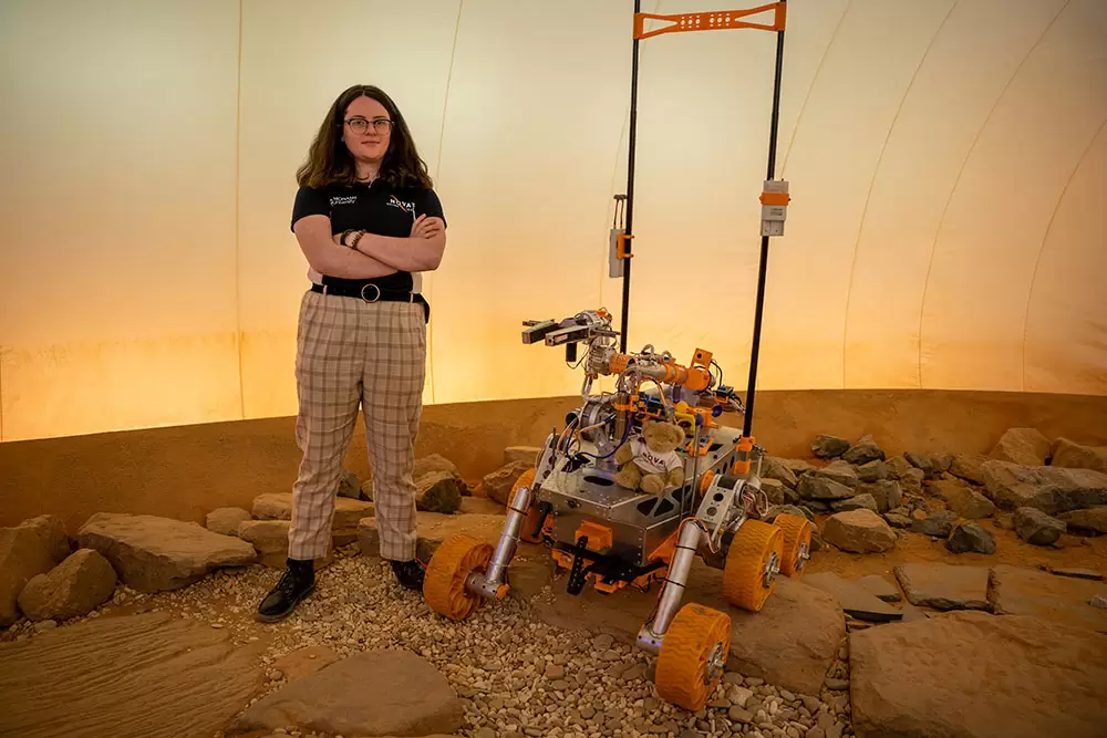 Monash University rover challenge team lead Rebecca Muir.