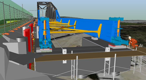 4D modelling is one of the digital engineering tools used on the project