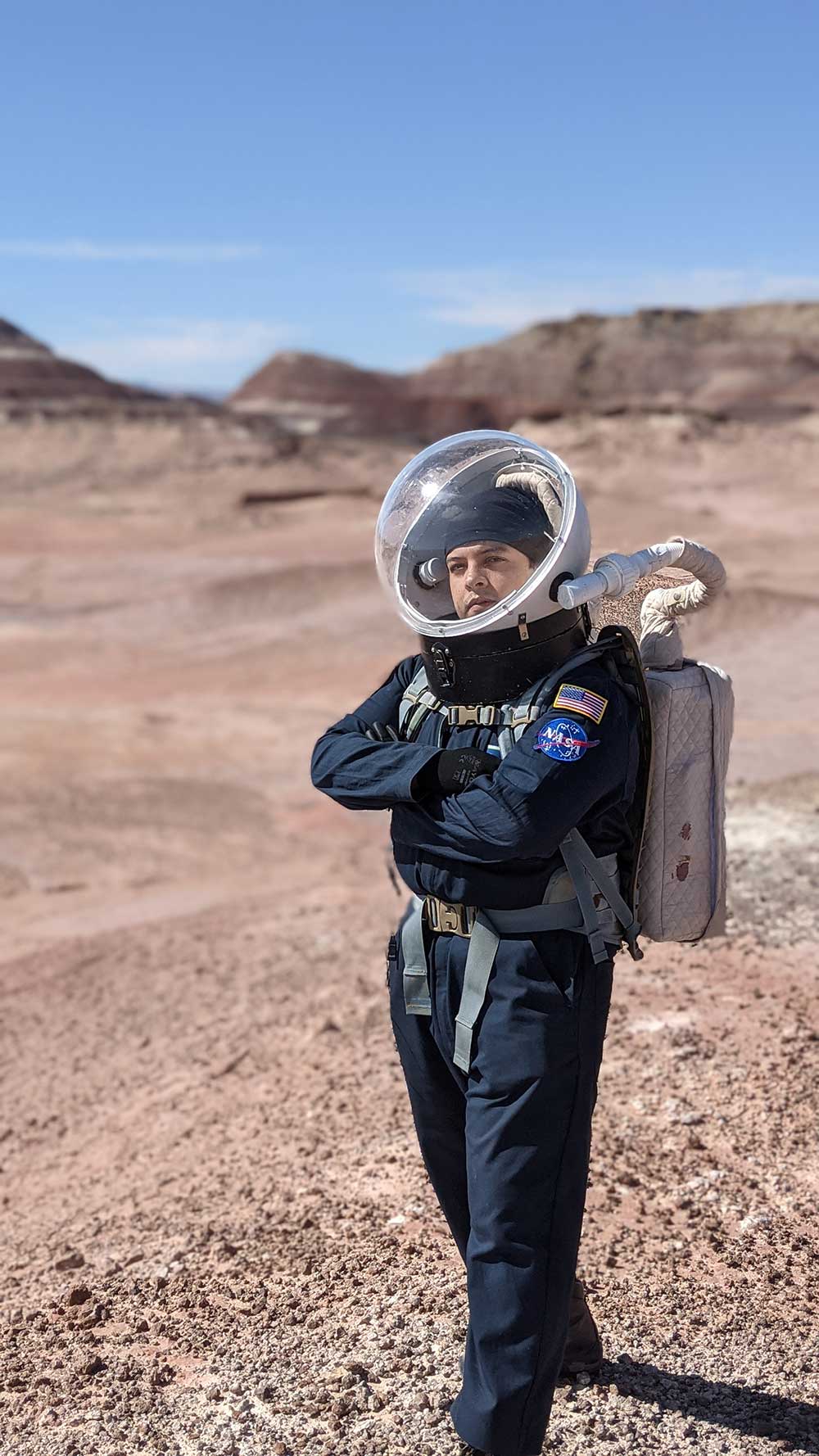 Julio Hernandez is investigating growing food in space