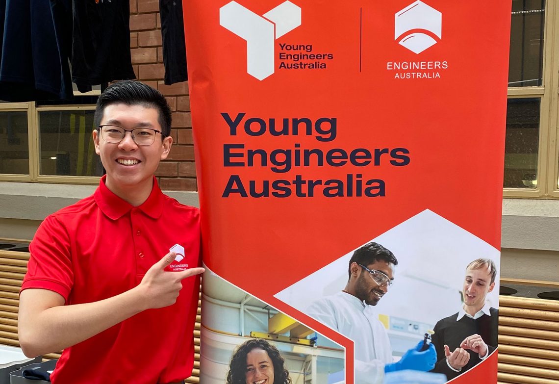 Engineers Australia student ambassador Hardy Hu