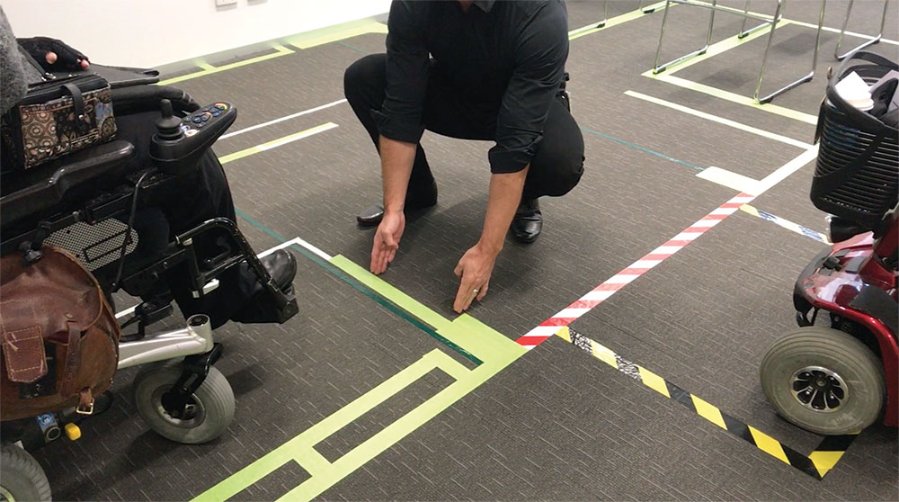 The Brisbane Metro team conducted ���������� manoeuverability tests to ensure accessibility in the design