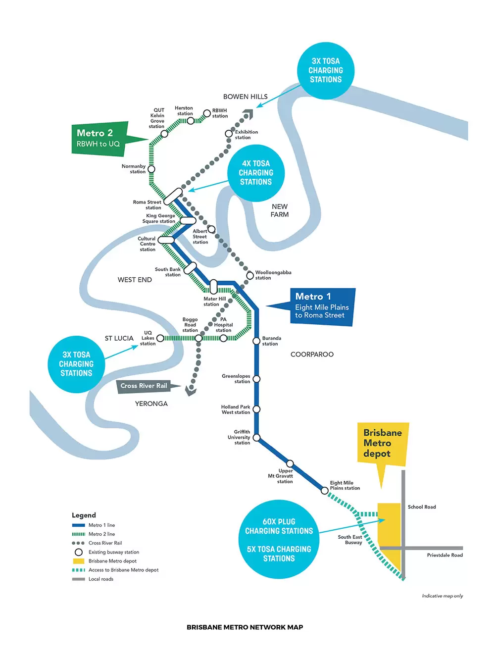 Brisbane Metro Train Map Brisbane Metro: An Innovative, All-Electric Transport Solution - Create