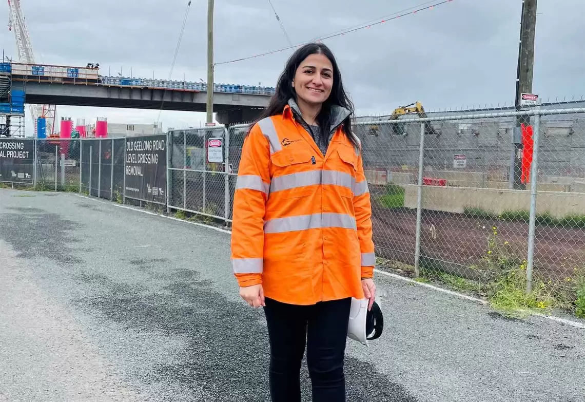 Metro Trains Melbourne engineering cadet Ghada Sheto sought refuge in Australia after ISIS occupied her hometown in Iraq.