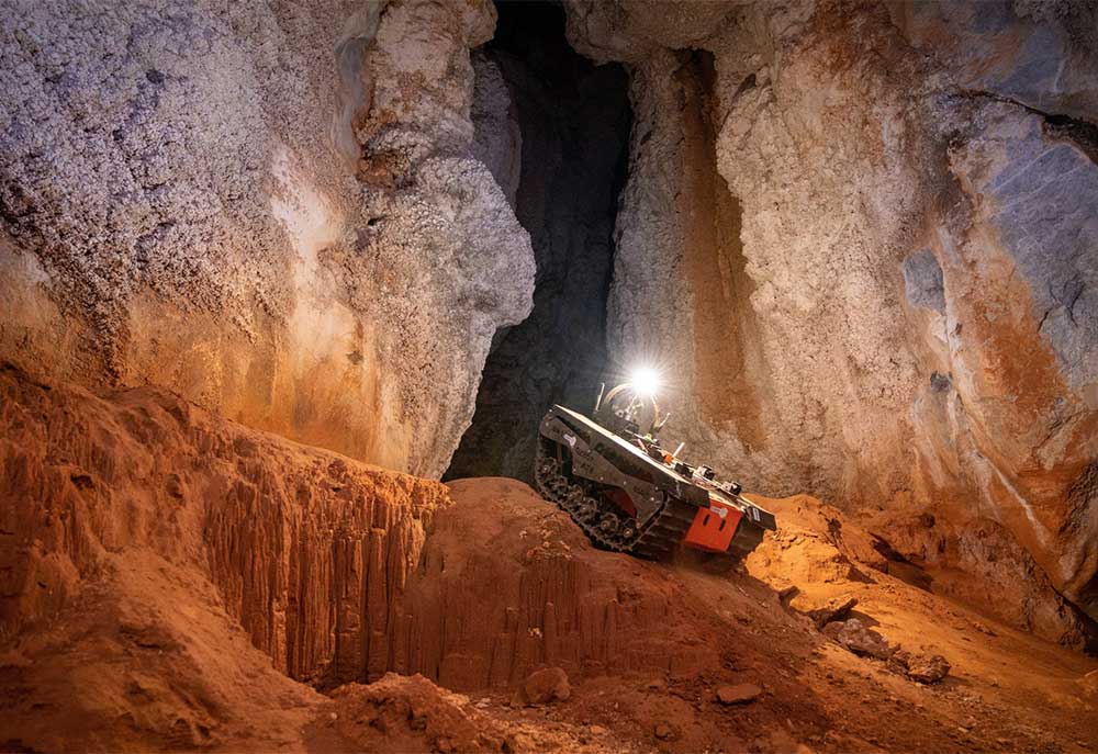 The CSIRO team will test six autonomous robots on a series of underground caves