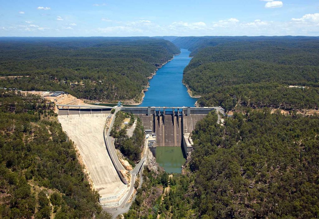 Warragamba Dam, Sydney's main water supply.