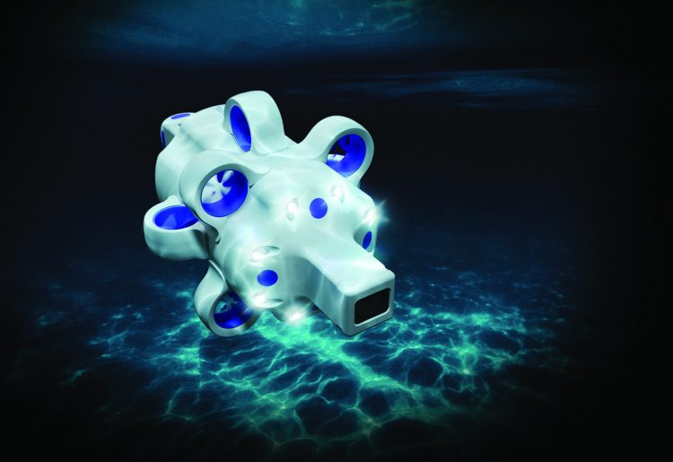 A 3D render of underwater drone Hydrus