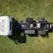 A SEA Electric truck, seen from above, displaying its battery