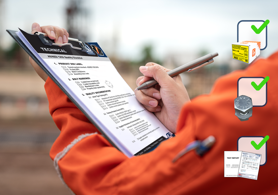 Why it’s critical for engineers to use bolts that comply with Australian standards