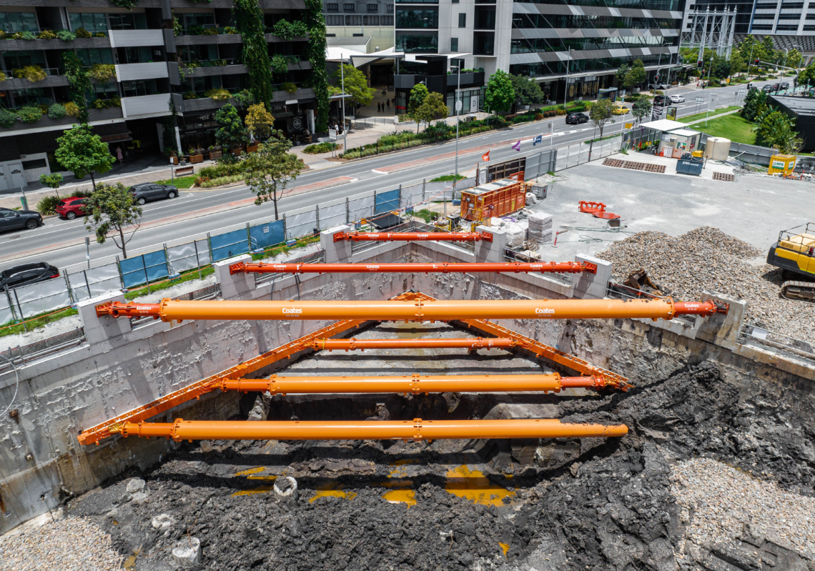 Pioneering basement shoring solution for 25-storey Brisbane tower