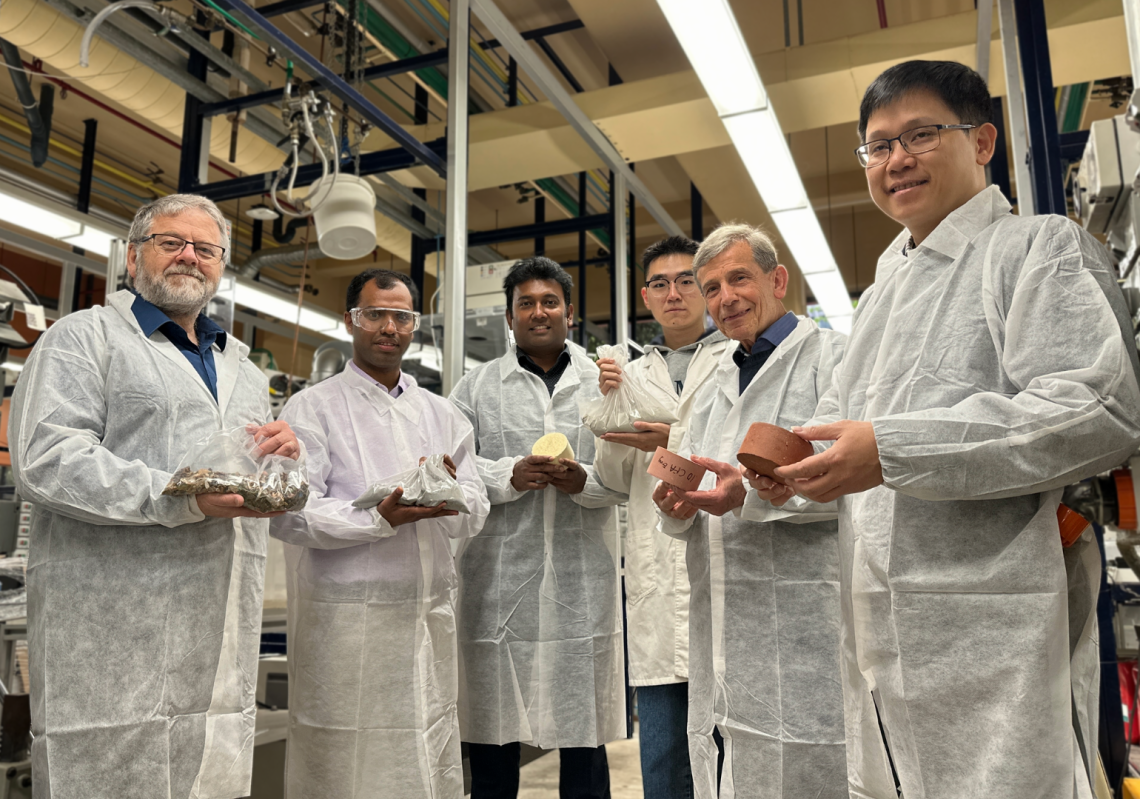 Meet the researchers transforming recycling waste into energy-smart bricks