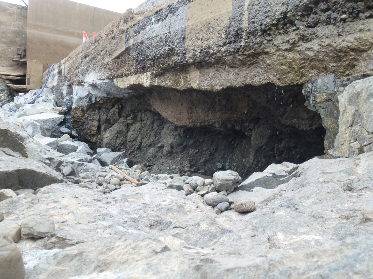 Damage from the 2013 flood included scouring and erosion downstream. Image: Sunwater